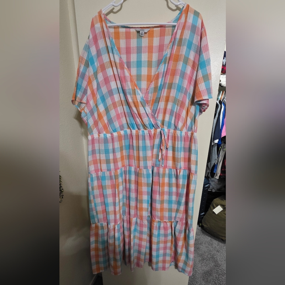 Colorful Plaid Dress